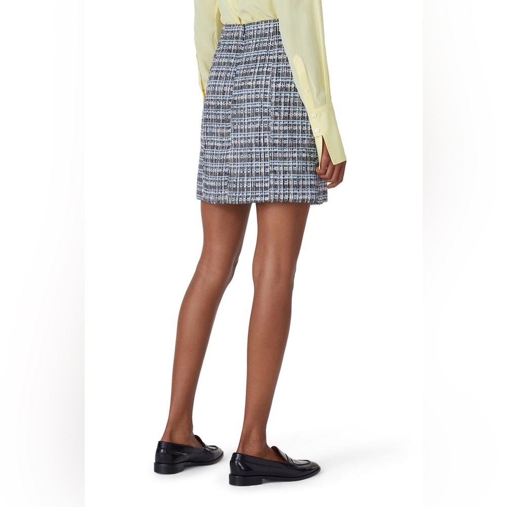 Adam Lippes Blue Tweed Skirt - Picture 3 of 8